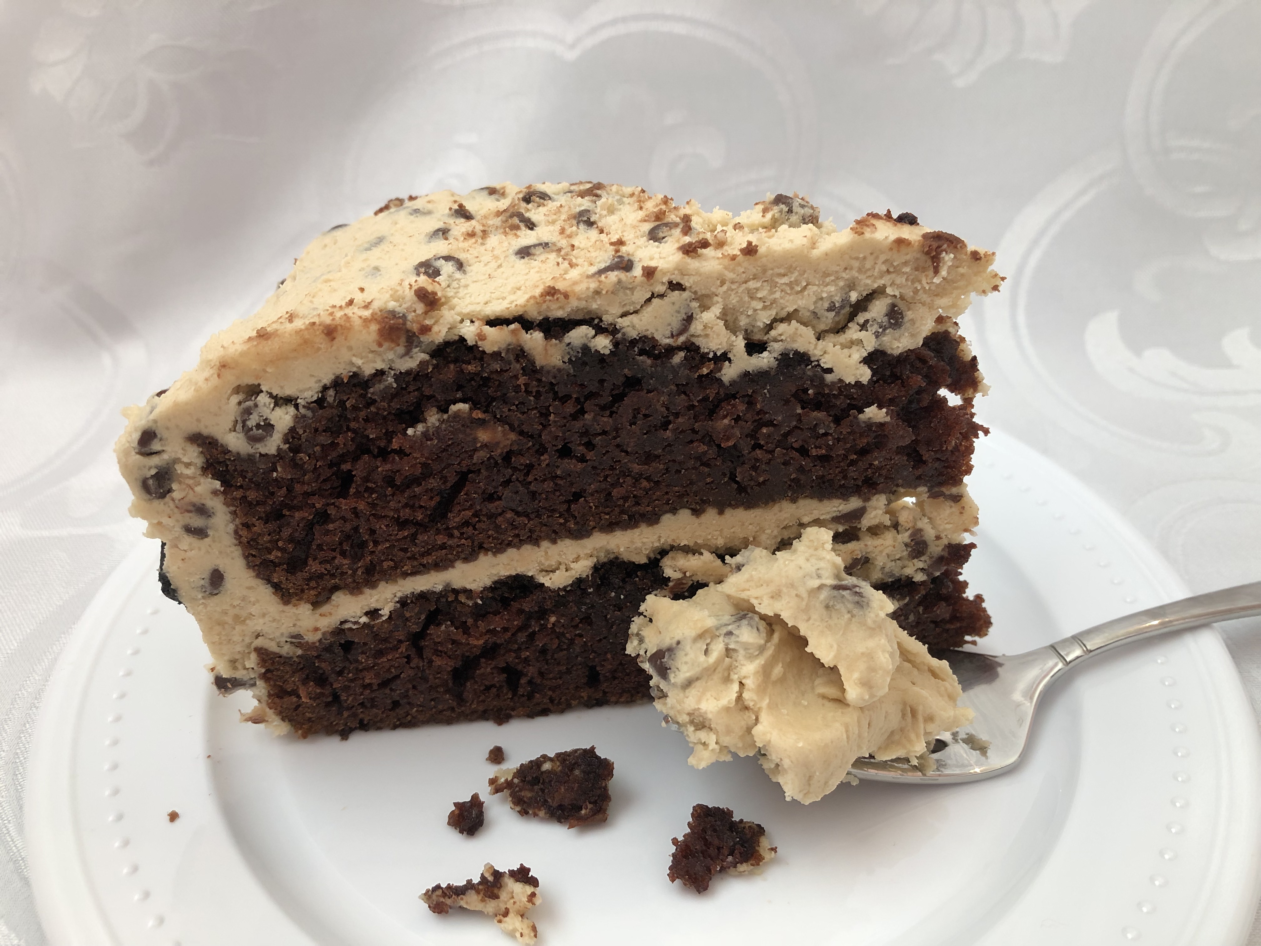 Chocolate Chip Cookie Dough Frosting, The BEST Cake Frosting!